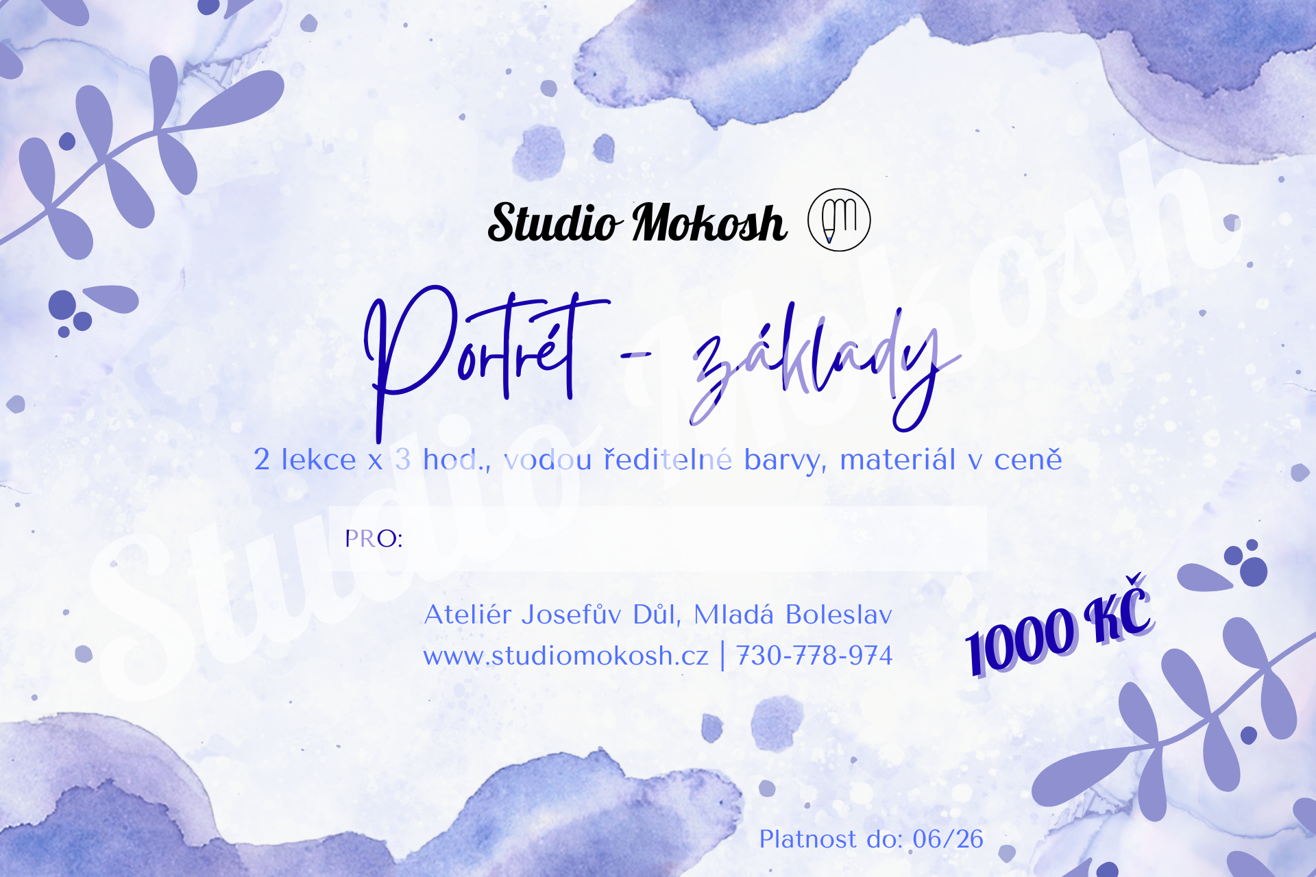 Dárkový voucher - Portrét